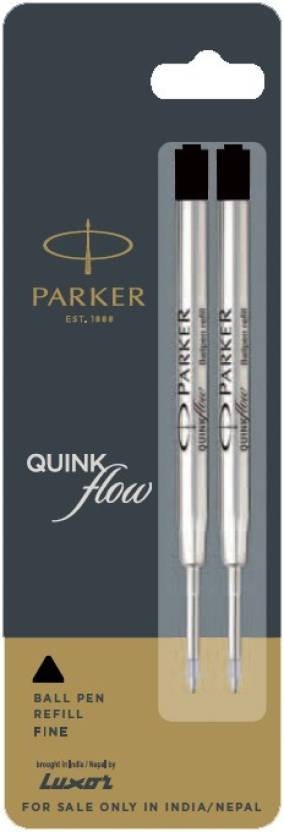 

Набор стержней Parker QuinkFlow шариковый F блистере Черный 2 шт