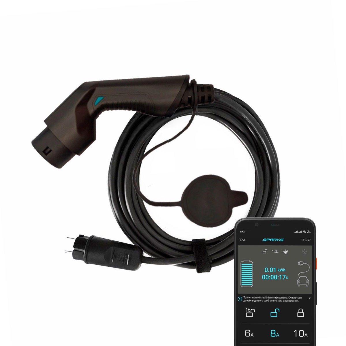 

Зарядная станция Sparks Smart Travel 16A Type 2 (Mennekes)