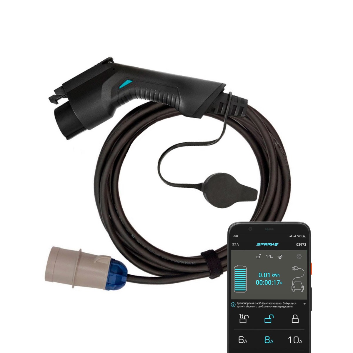 

Зарядная станция Sparks Smart Home 32A Type 1 (J1772)