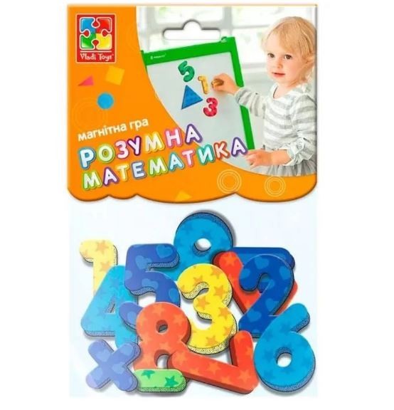 

Набор магнитов "Цифры и математические знаки" Vladi Toys 5900-01 (УКР)