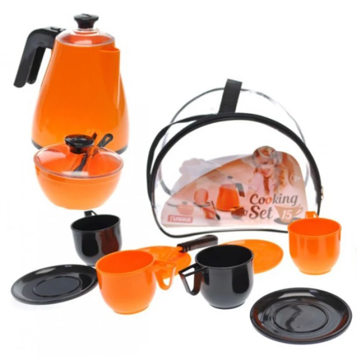 

Игровой набор посуды Cooking Set. Детская игрушечная посуда (15 предметов) Юніка 71467