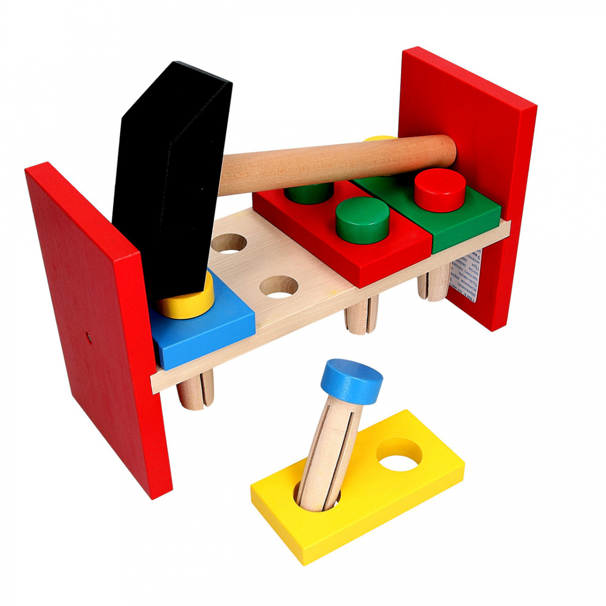 

Деревянная игрушка Стучалка Гвозди, Komarovtoys (А 315)