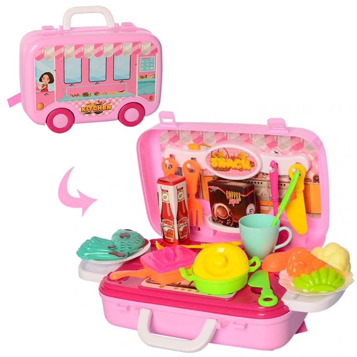 

Игровой набор кухня в чемодане на колёсах Bambi RX1800-31