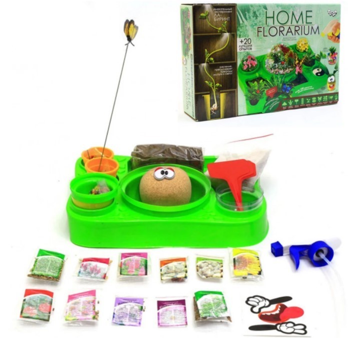 

Безопасный обучающий набор для выращивания растений флорариум "Home Florarium" Danko Toys HFL-01