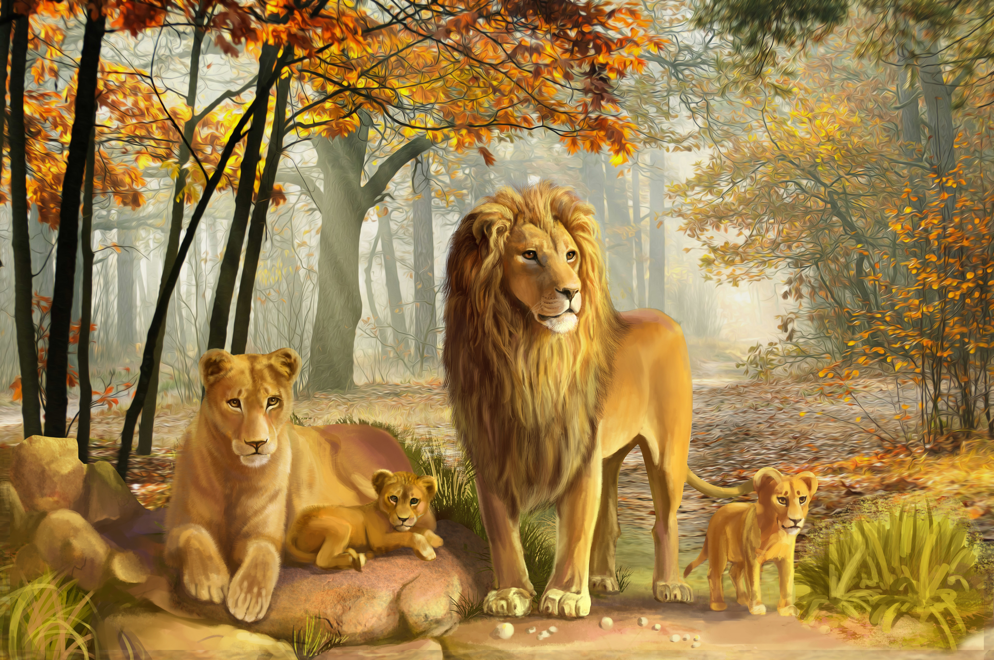 Модульная картина семья Львов