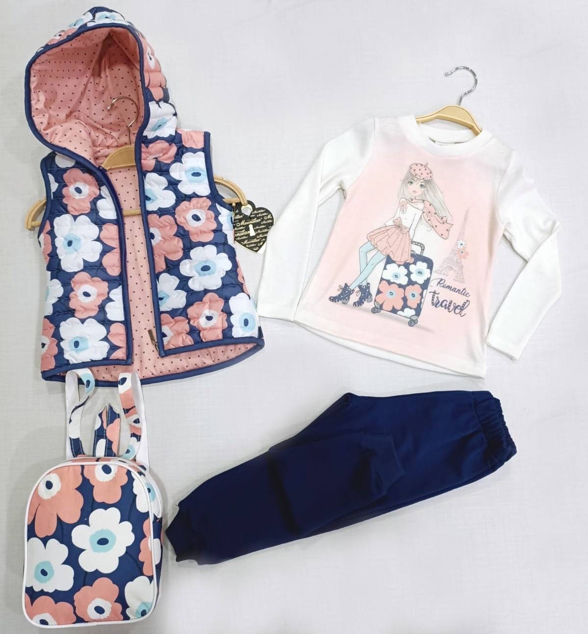 

Комплект (утепленный жилет + реглан + брючки + рюкзак) MOONSTAR BACKPACK BLUE 98 см
