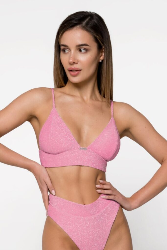 

Верхняя часть купальника топ Designed for Fitness Glam Lurex Rose, Верхняя часть купальника топ Designed for Fitness Glam Lurex Rose L