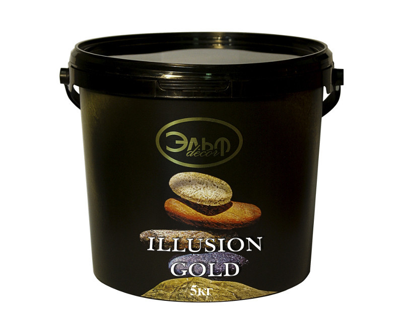

Гладкое декоративное покрытие с перламутровым эффектом Elf ILLUSION GOLD 5 кг