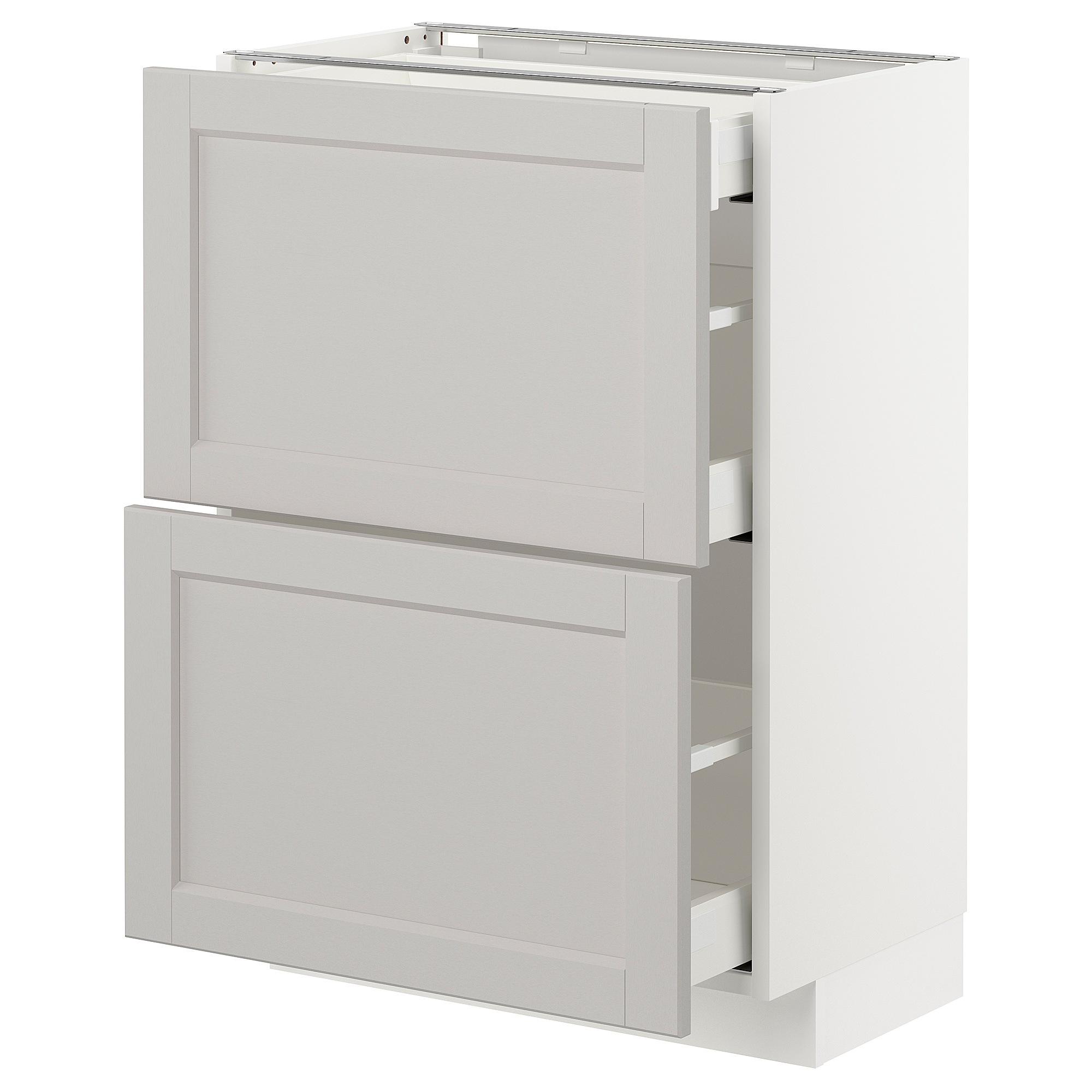 

Напольный шкаф/2фасада/3ящика IKEA МЕТОД / МАКСИМЕРА белый 292.742.59