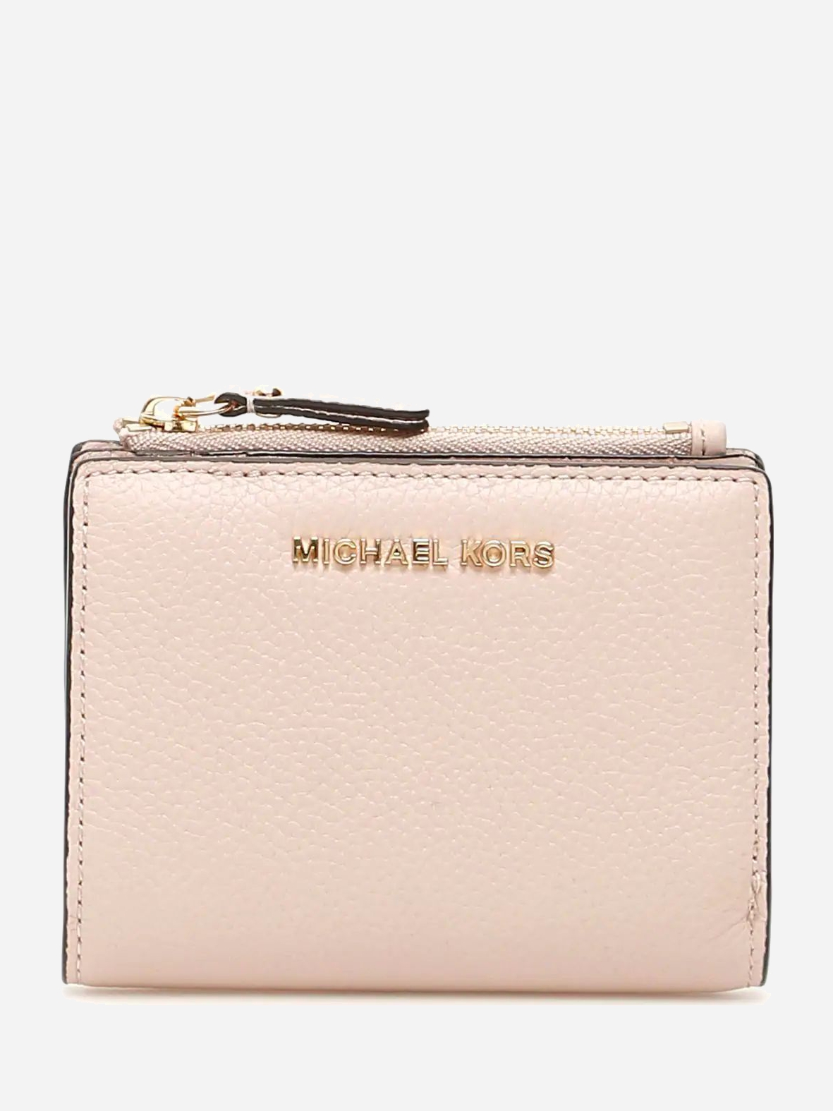 

Женский кошелек кожаний Michael Kors Jet Set Md Snap Billfold 34F9GJ6F2L-187 Светло-розовый