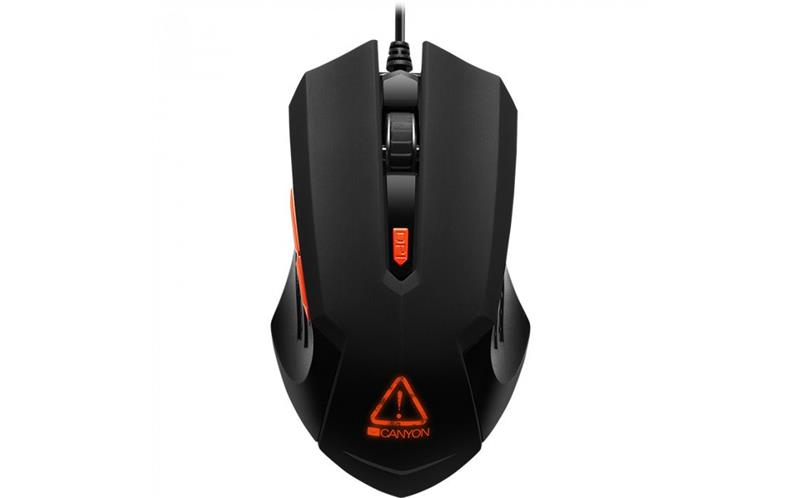 

Мышь Canyon Star Raider CND-SGM01RGB Black/Orange USB