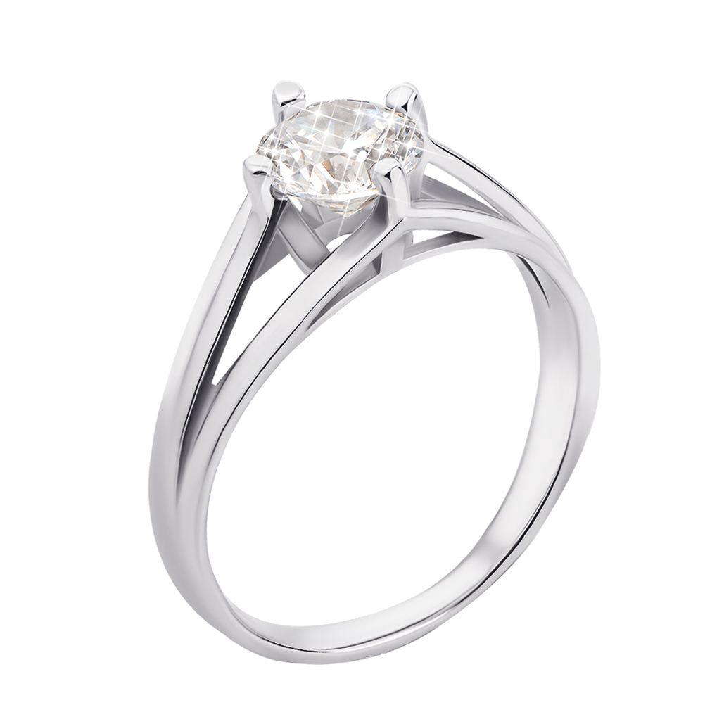 

Серебряное кольцо с фианитом 000126096 16 размера
