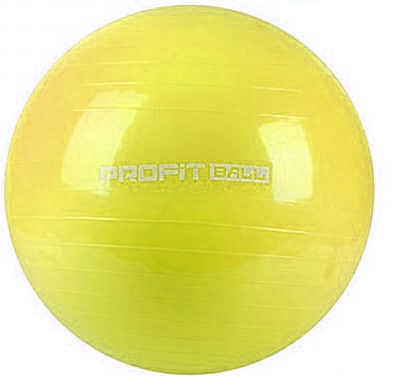 

Мяч для фитнеса Фитбол Profit 65 см усиленный 0382 Yellow (gr_007303)
