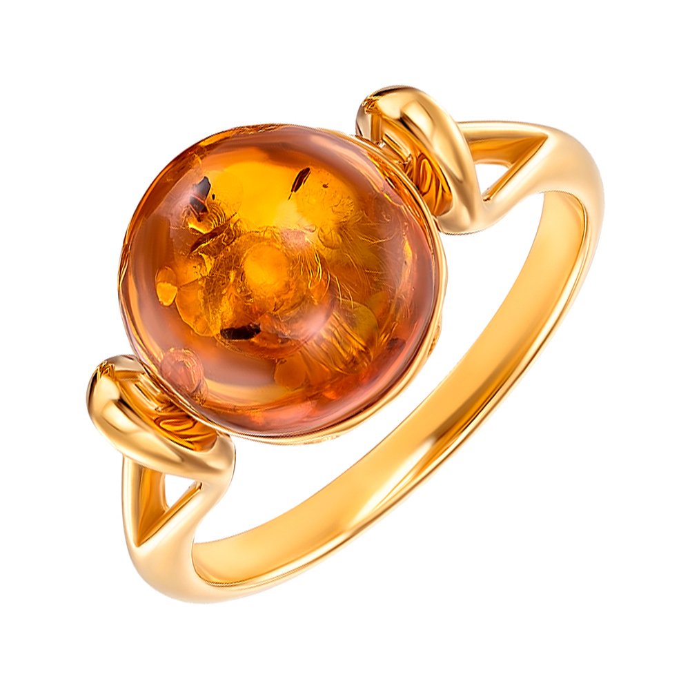 

Серебряное кольцо с янтарем 000149063 16.5 размера