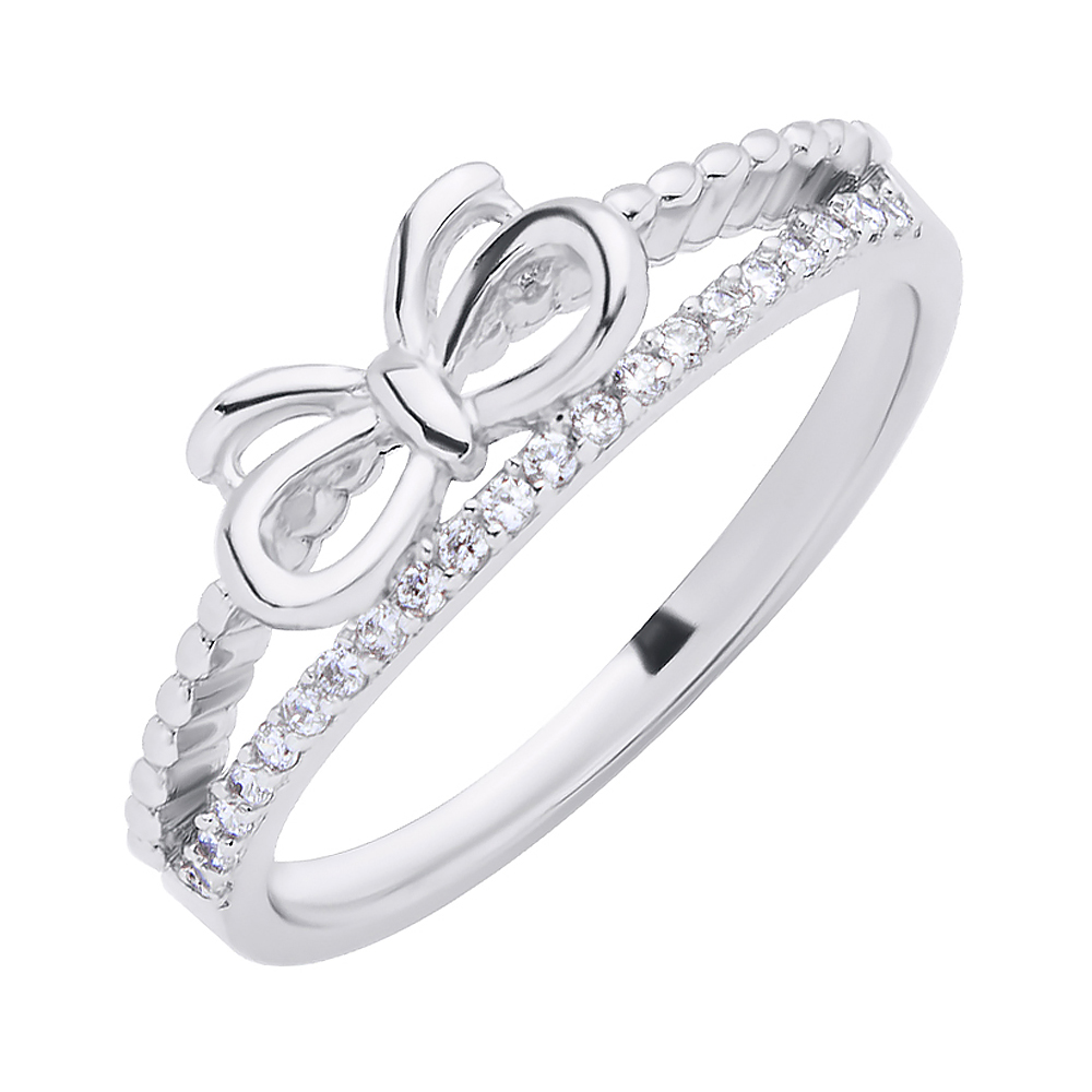 

Серебряное кольцо с дорожкой из фианитов 000117772 16 размера