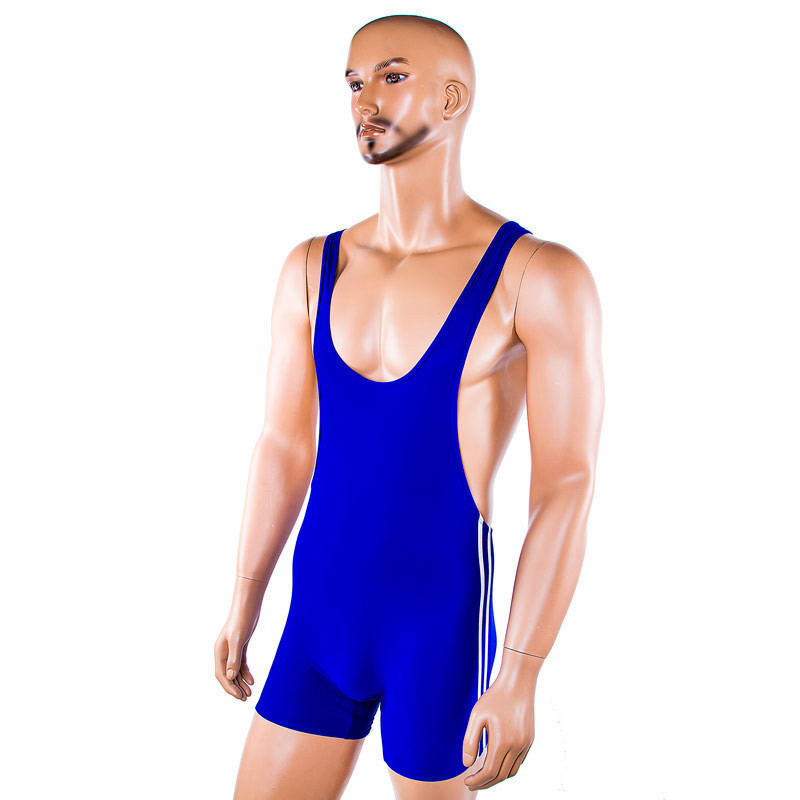 

Трико борцовское, размер 170, XL, синий, 7168-170B