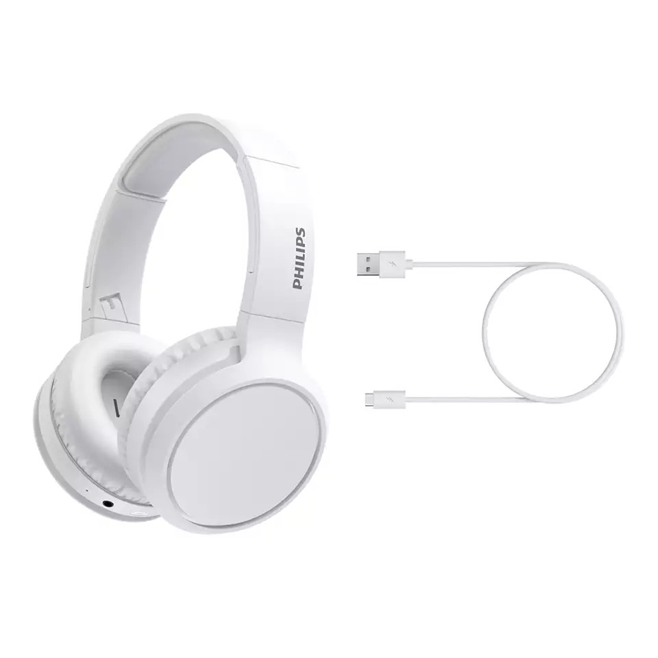 

Наушники Philips TAH5205 Over-ear ANC Wireless Mic White