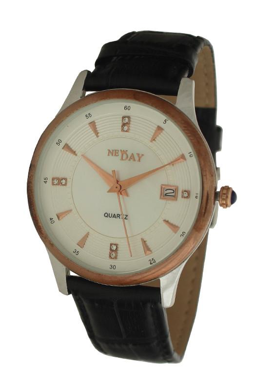 

Мужские часы NewDay M495black классические с календарем