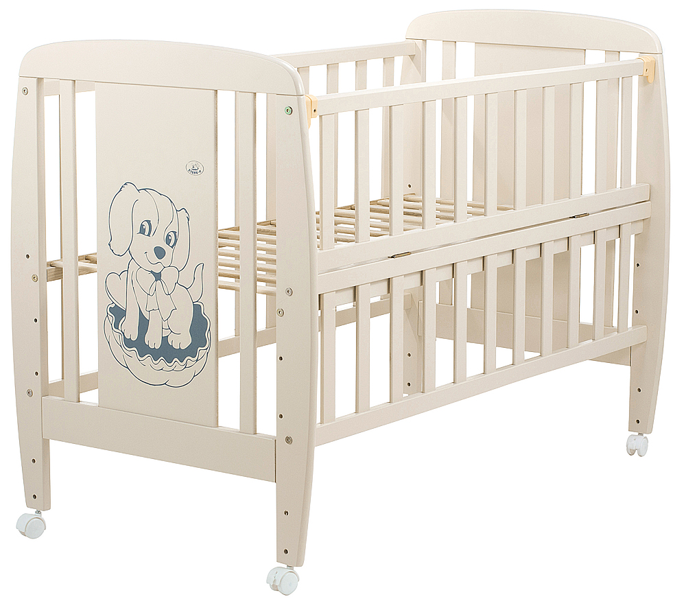 

Ліжко Babyroom Собачка відкидний бік, колеса DSO-01 бук слонова кістка