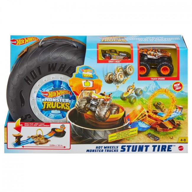 

Ігровий набір "Трюки у шині" серії "Monster Trucks" Hot Wheels (GVK48)