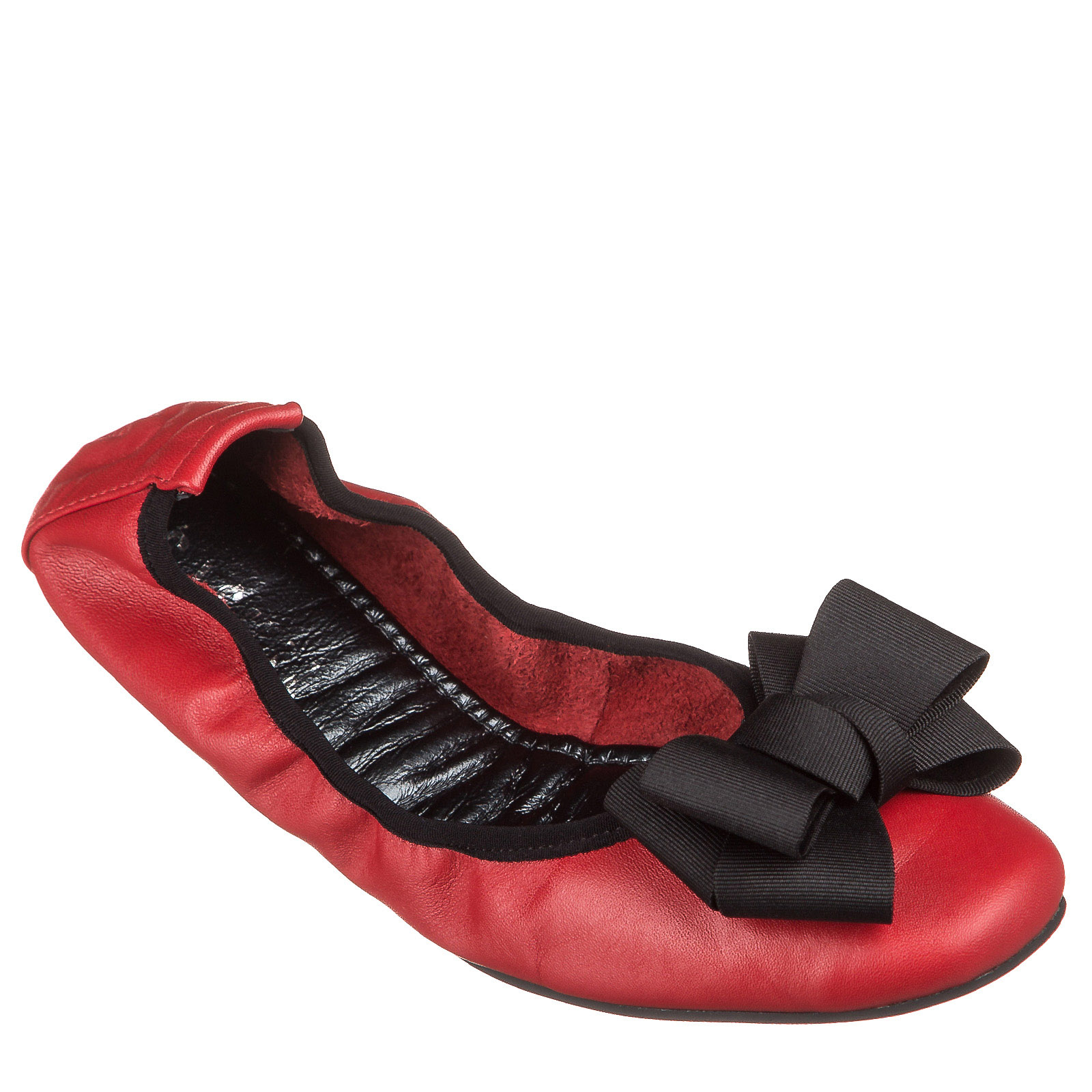 

Балетки женские Casual Кеж-11870 (кожа Chanel/бант большой)(красный) / 12 38 Ар.91840838