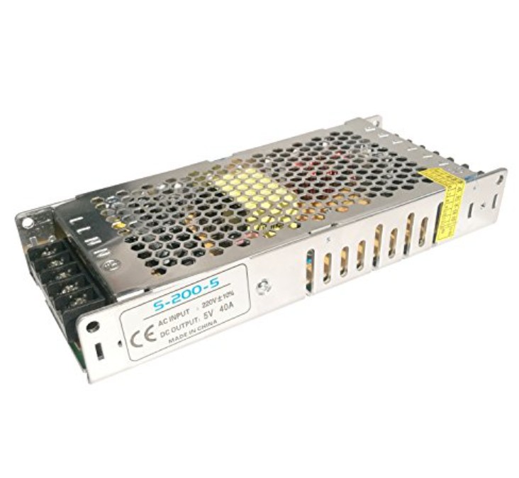 

Источник питания SMD для LED панелей 200W 5V IP20 40A