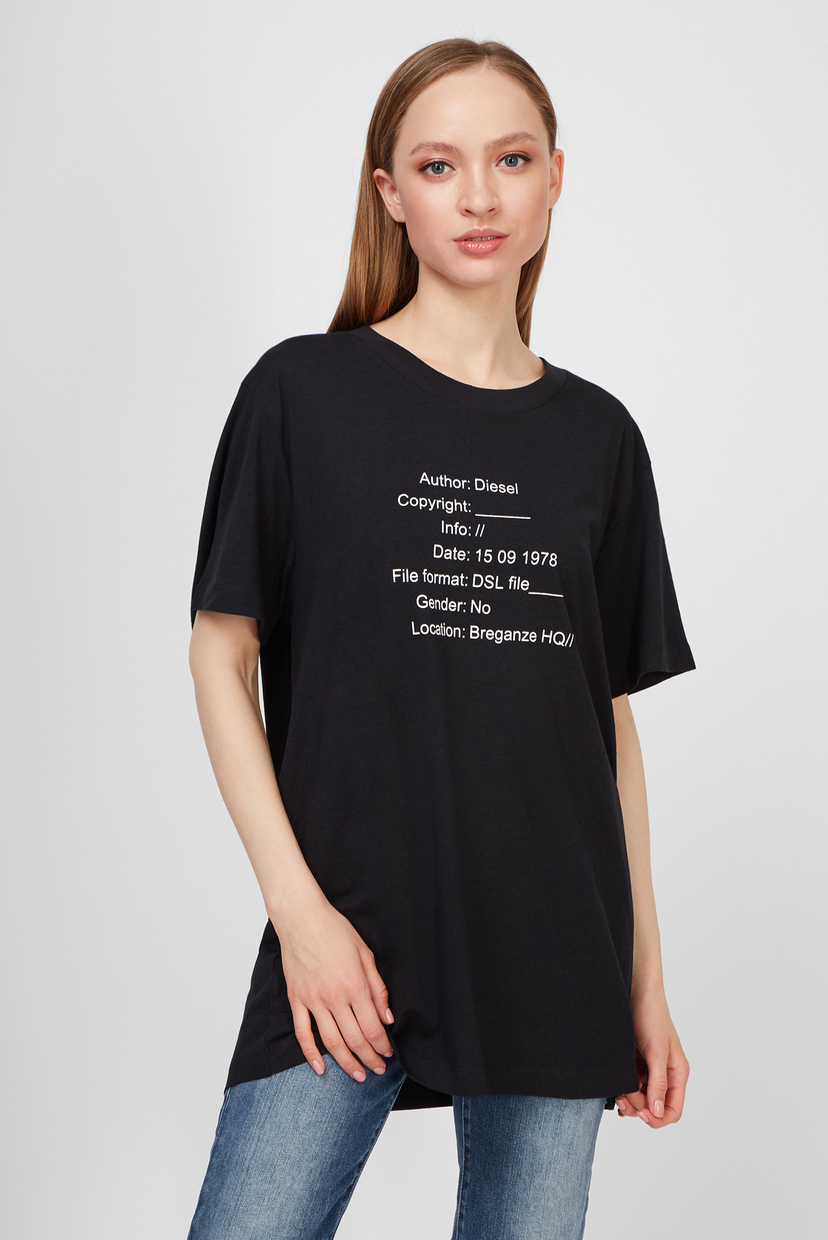 

Женская черная футболка UFTEE-ELODIE Diesel  00SSE3 0CCAM, Женская черная футболка UFTEE-ELODIE Diesel XS 00SSE3 0CCAM