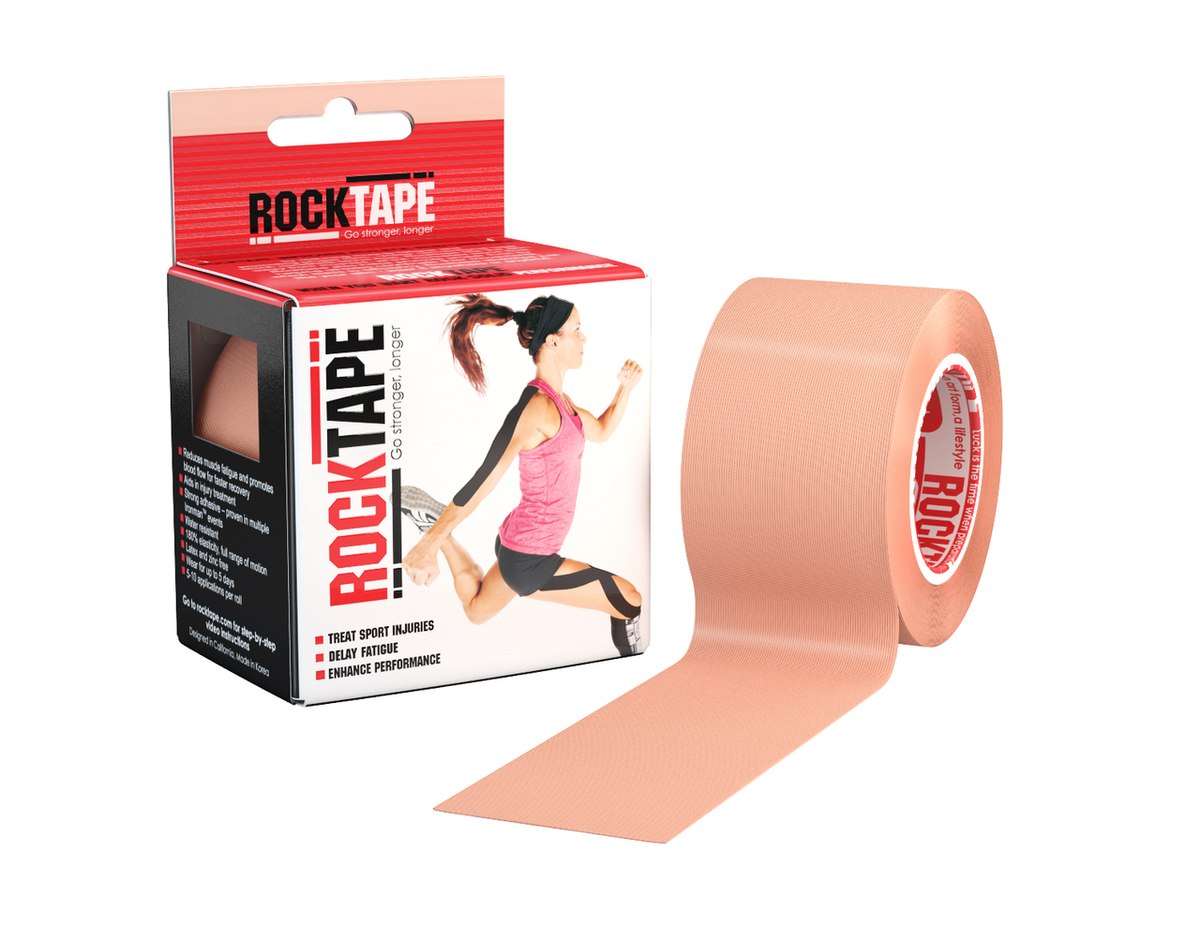 

Кинезио тейп RockTape Classic (5см х 5м) - бежевый