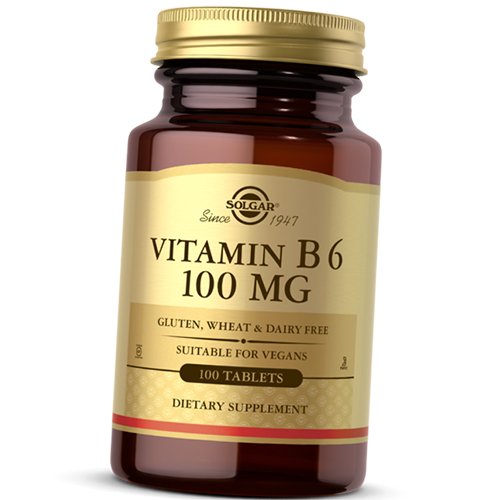 

Витамин B6 (Пиридоксин), Vitamin B6 100, Solgar 100таб (36313132)