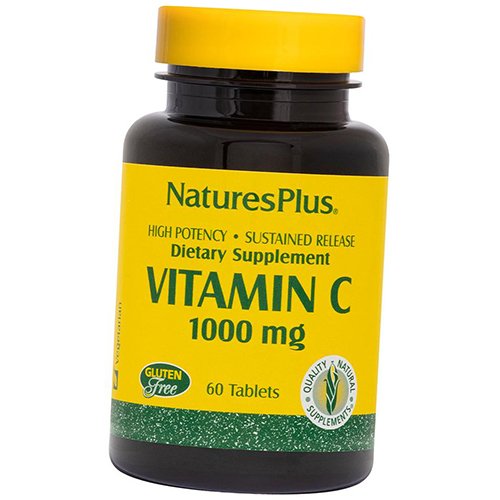 

Витамин С с Шиповником медленного высвобождения, Vitamin C 1000, Nature's Plus 60таб (36375067)