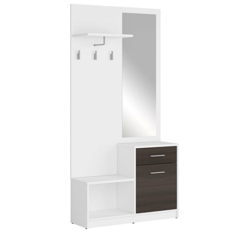 

Прихожая Nepo Plus Black Red White 90х186x31 066898