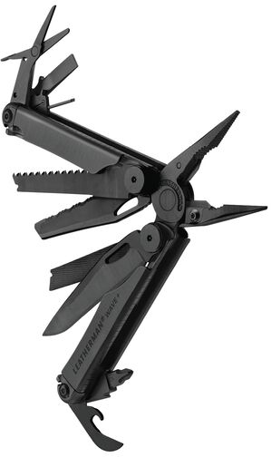 

Мультиинструмент Leatherman WAVE PLUS BLACK синтетический чехол Molle (832526)