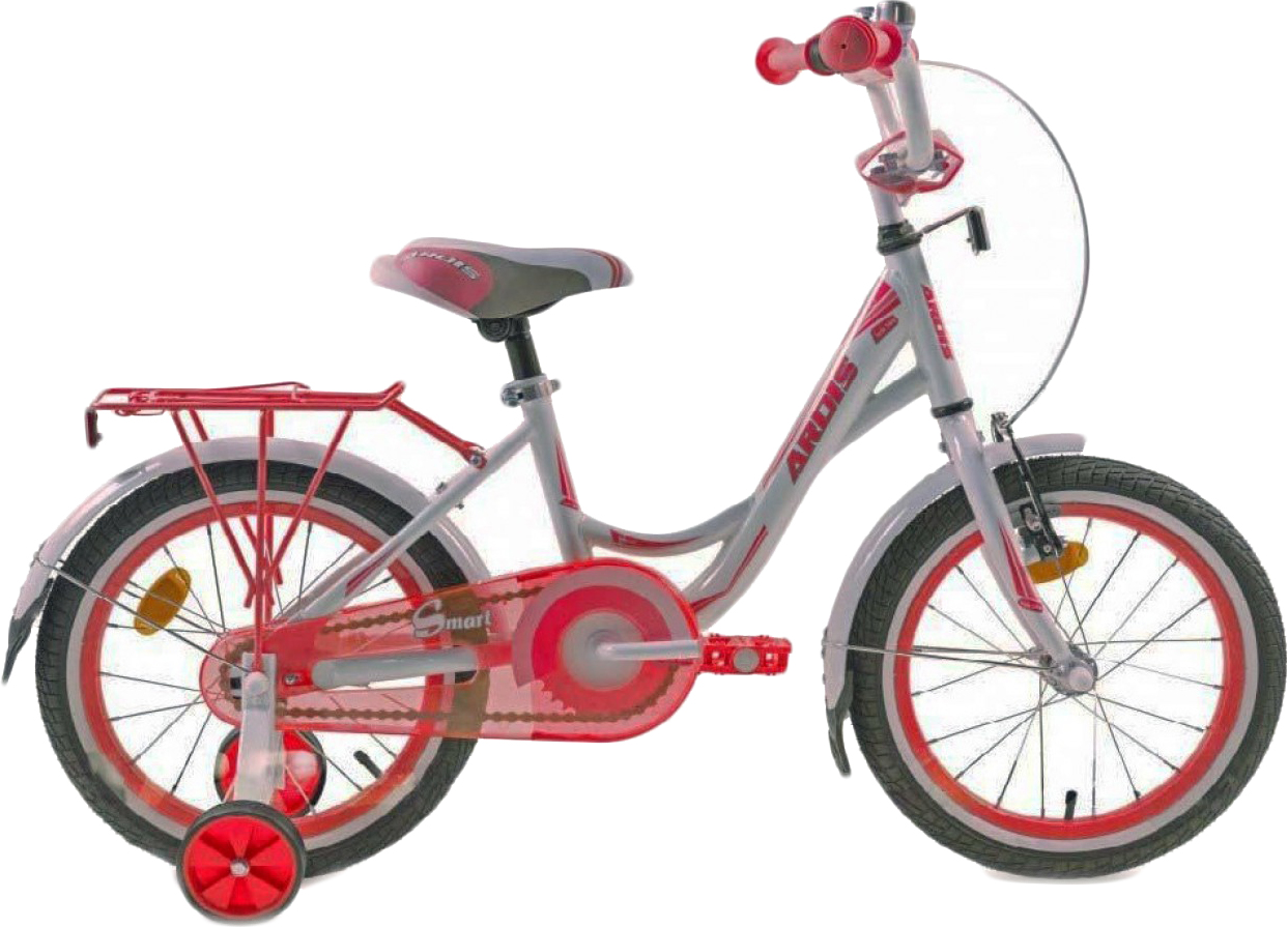 Акція на Детский велосипед Ardis Smart 16" 9" 2021 Бело-красный (04491) від Rozetka UA
