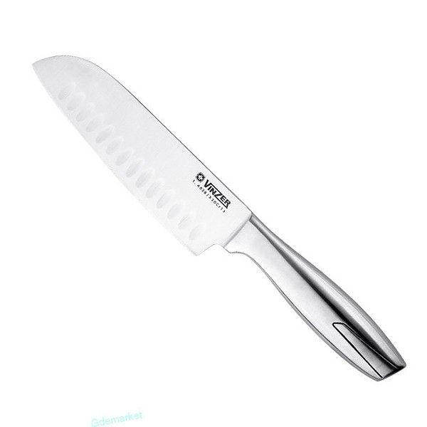 

Кухонный нож Сантоку Vinzer Silver 178 мм