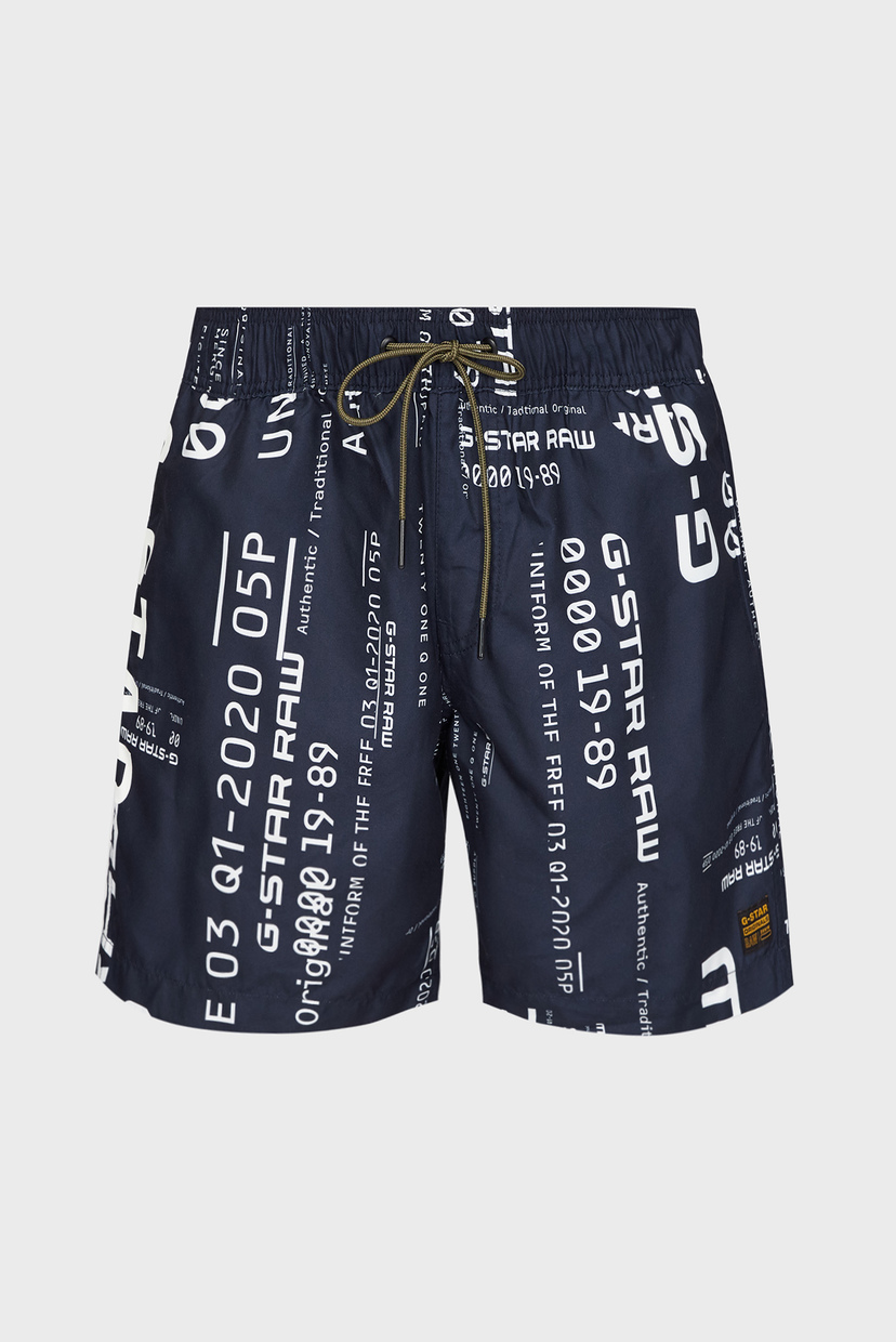 

Мужские темно-синие плавательные шорты Dirik zip G-Star RAW S D18936,C331