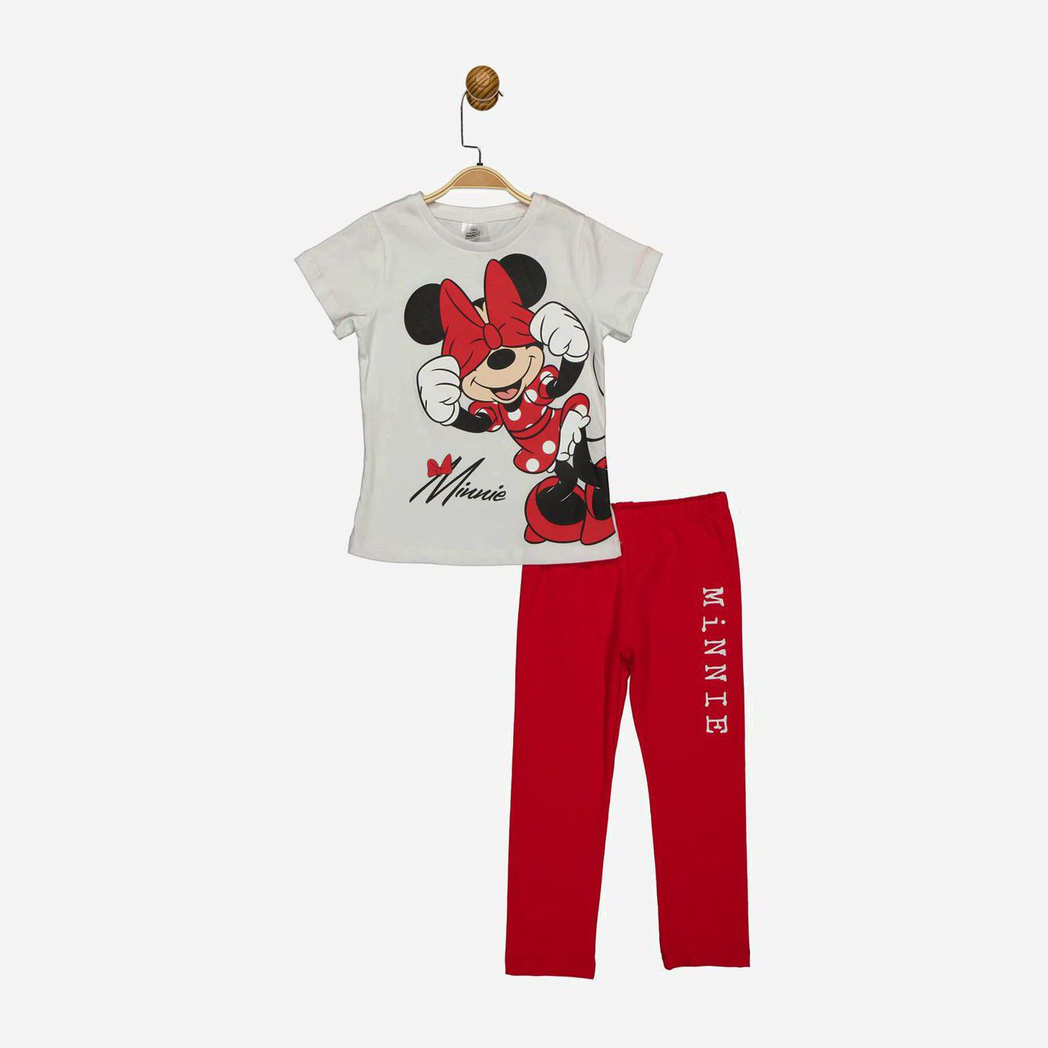 

Костюм (футболка + лосины) Disney Minni Mouse MN18067 98 см Бело-красный (8691109891426)