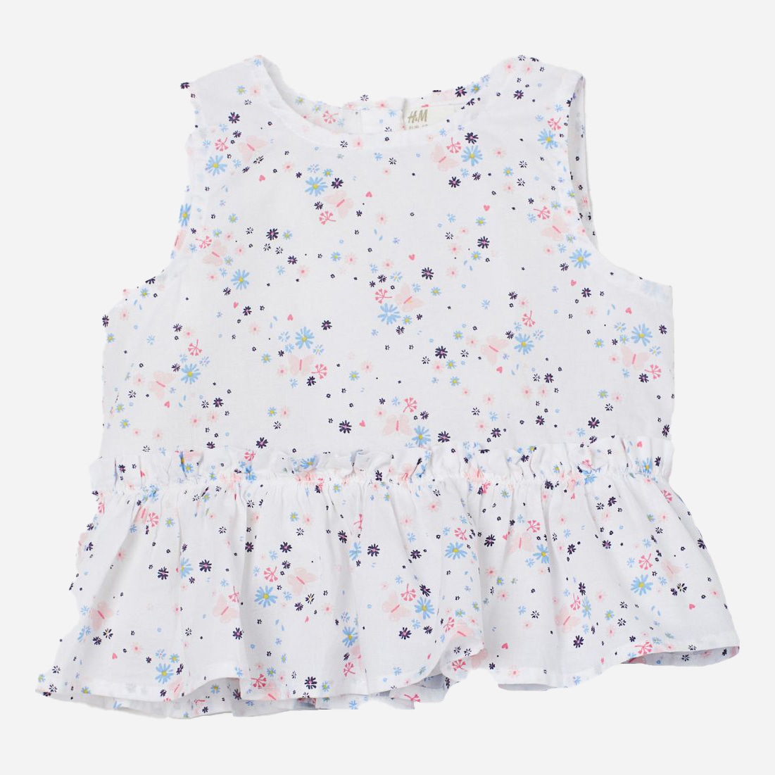 

Блуза H&M 2804-74453302 92 см Белый/Цветочки