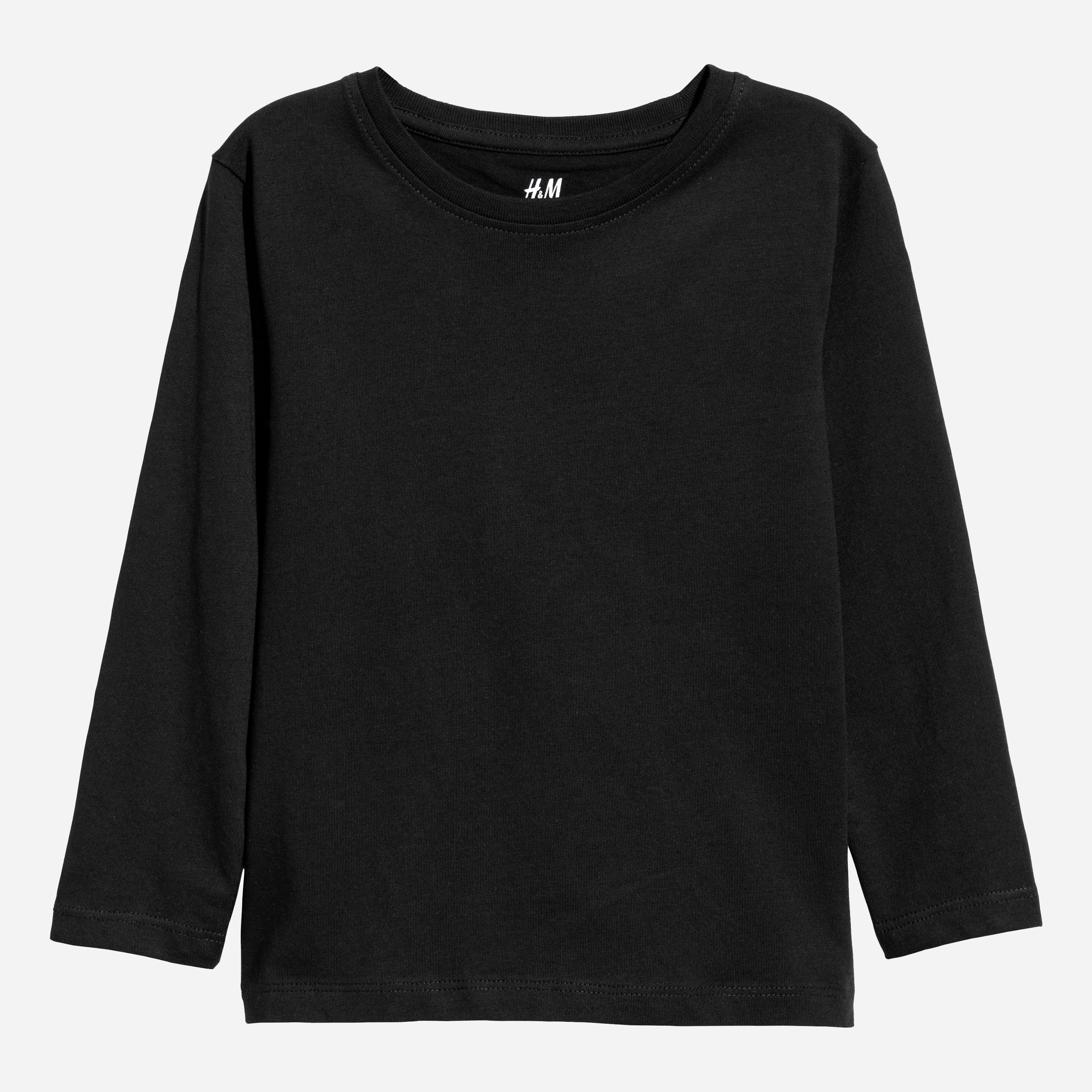 

Футболка с длинными рукавами H&M 503569 134-140 см Черная