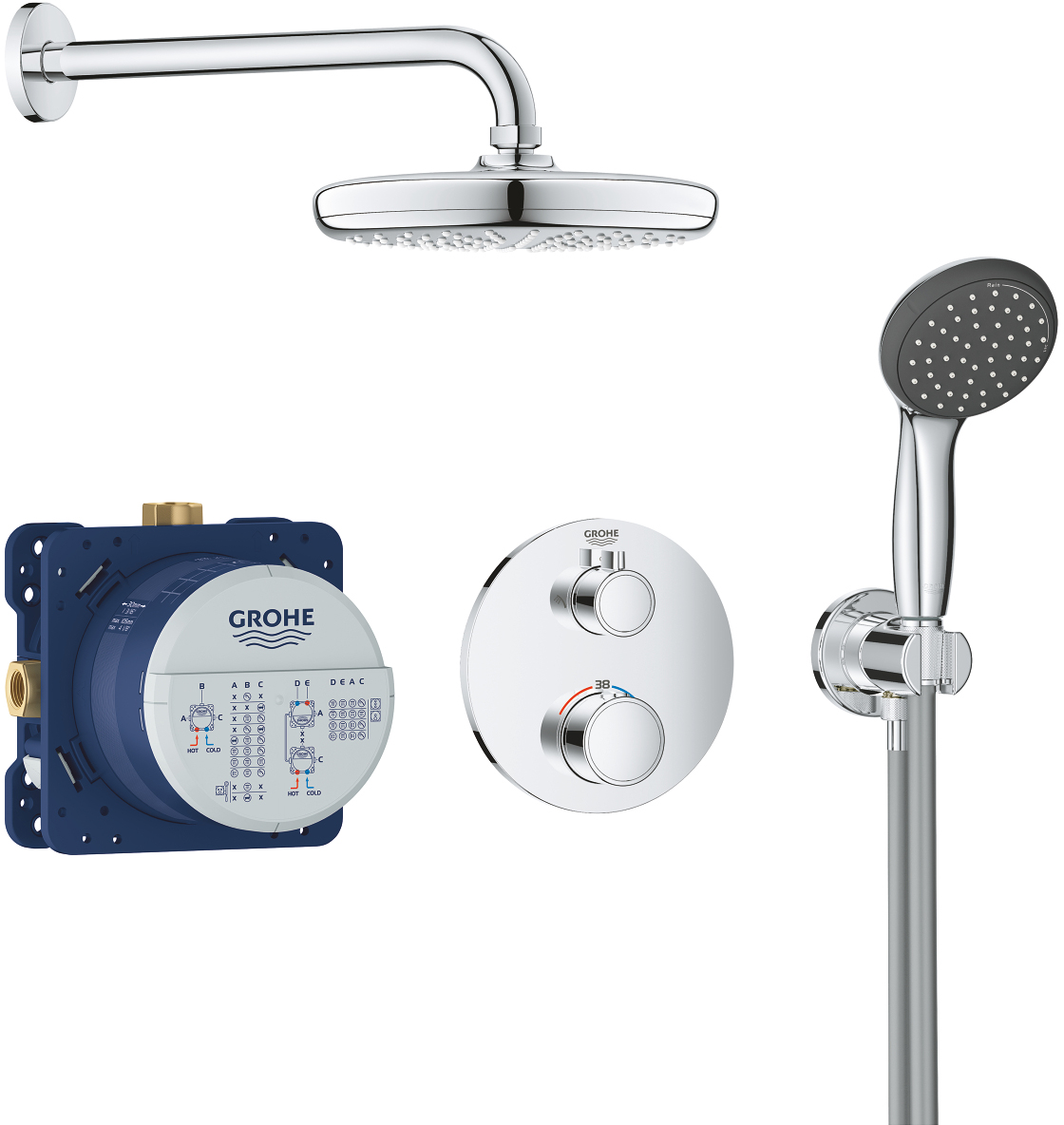 

Душевой гарнитур GROHE Precision Trend Vitalio Start 210 34733002
