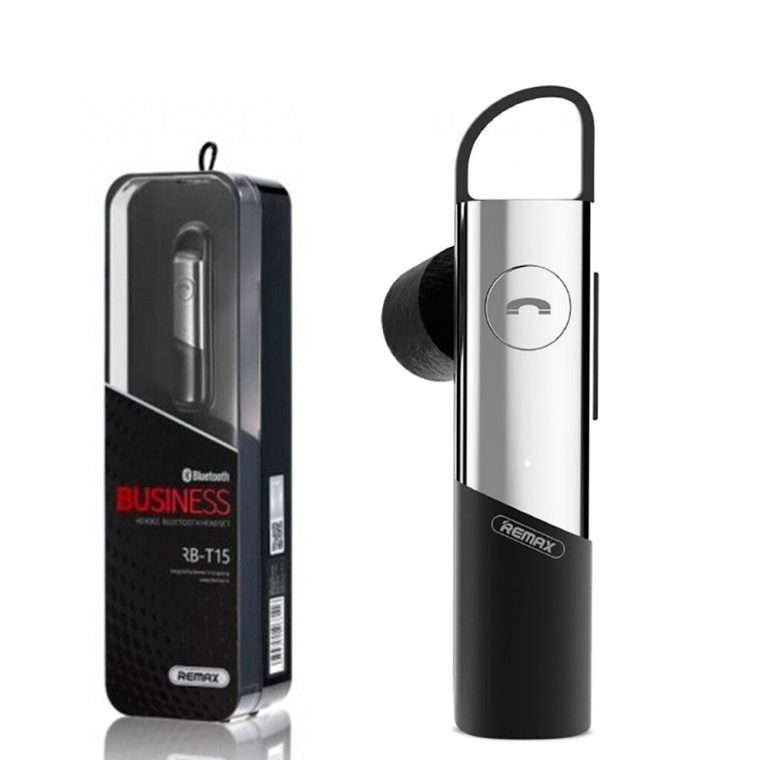 

Bluetooth гарнитура Remax RB-T15 серебристая