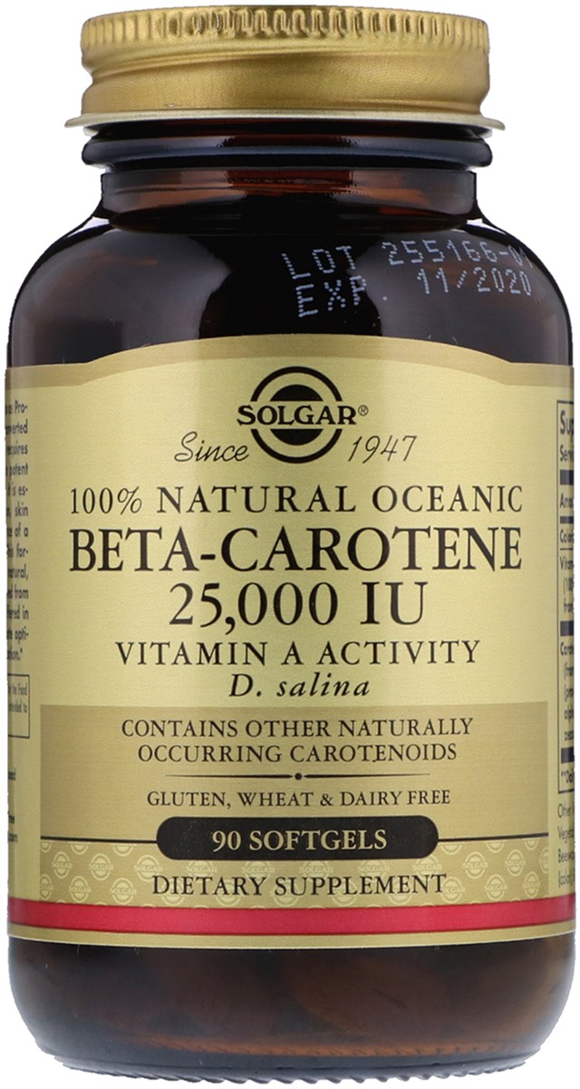 

Бета Каротин Solgar Океанический (Витамин А) 25000 МЕ, Natural Oceanic Beta-Carotene, 90 капсул (33984020313)