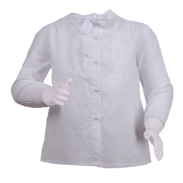 

Блуза 4 года (104 см) Z 30071-white белый цвет