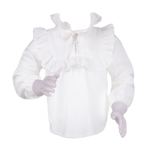 

Блузка для девочки белого цвета 5 лет (110 см) O 30164-white белый цвет