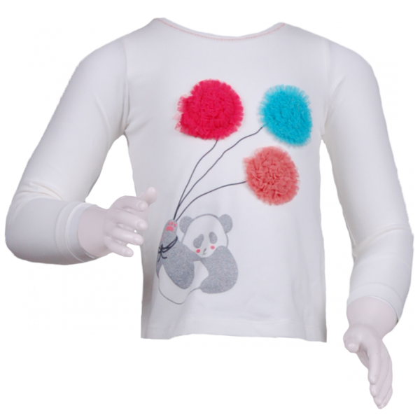 

Кофточка с цветными шариками 2 года (87 см) Z 30025-white белый цвет