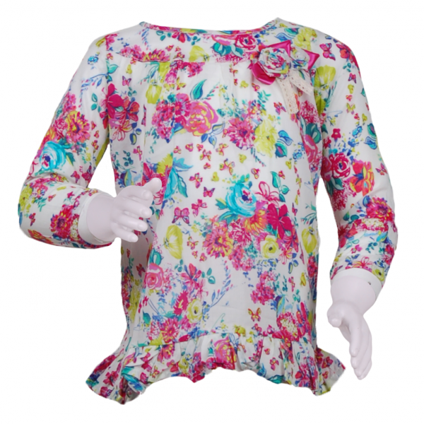 

Туника с цветочным принтом 8 лет (128 см) O 50191-colored красный цвет