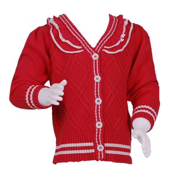 

Кофта с рюшиками 5 лет (110 см) Z 20026-red красный цвет