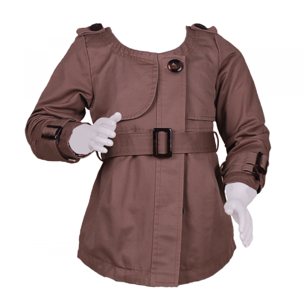 

Детский плащ с погонами и поясом 7 лет (122 см) O 10136-brown коричневый цвет
