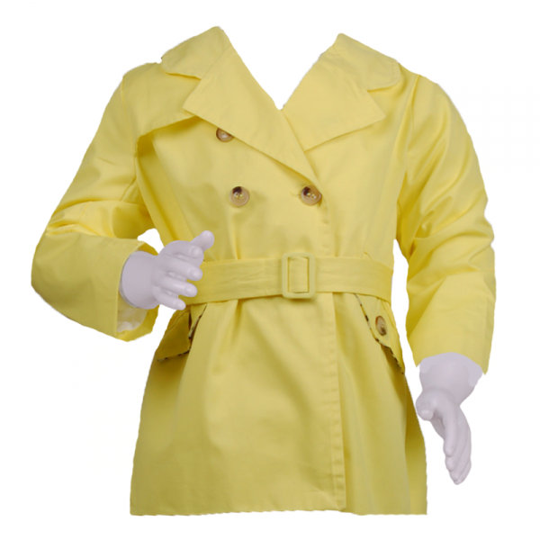 

Яркий плащ для девочки 4 года (104 см) O 10188-yellow желтый цвет