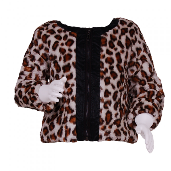 

Леопардовая шубка 4 года (104 см) Z 10052-leopard леопардовый цвет