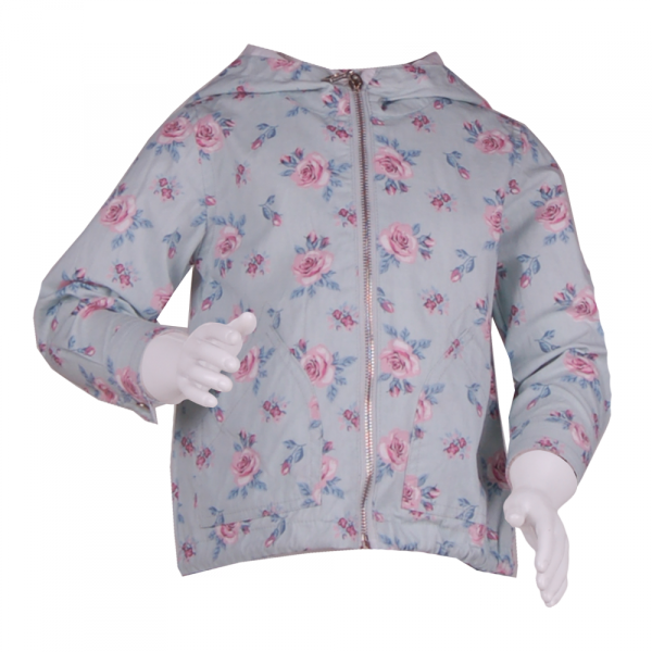 

Парка с цветочным принтом 4 года (104 см) O 10277-flowers голубой цвет
